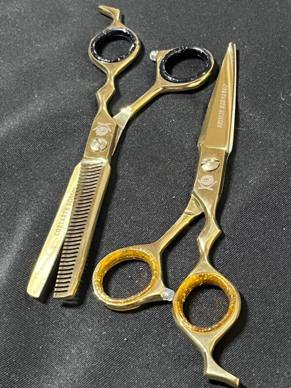 Set de Tijeras Profesionales 6.5" para Peluquería y Barberia Mod S440c6.5" - Image 7