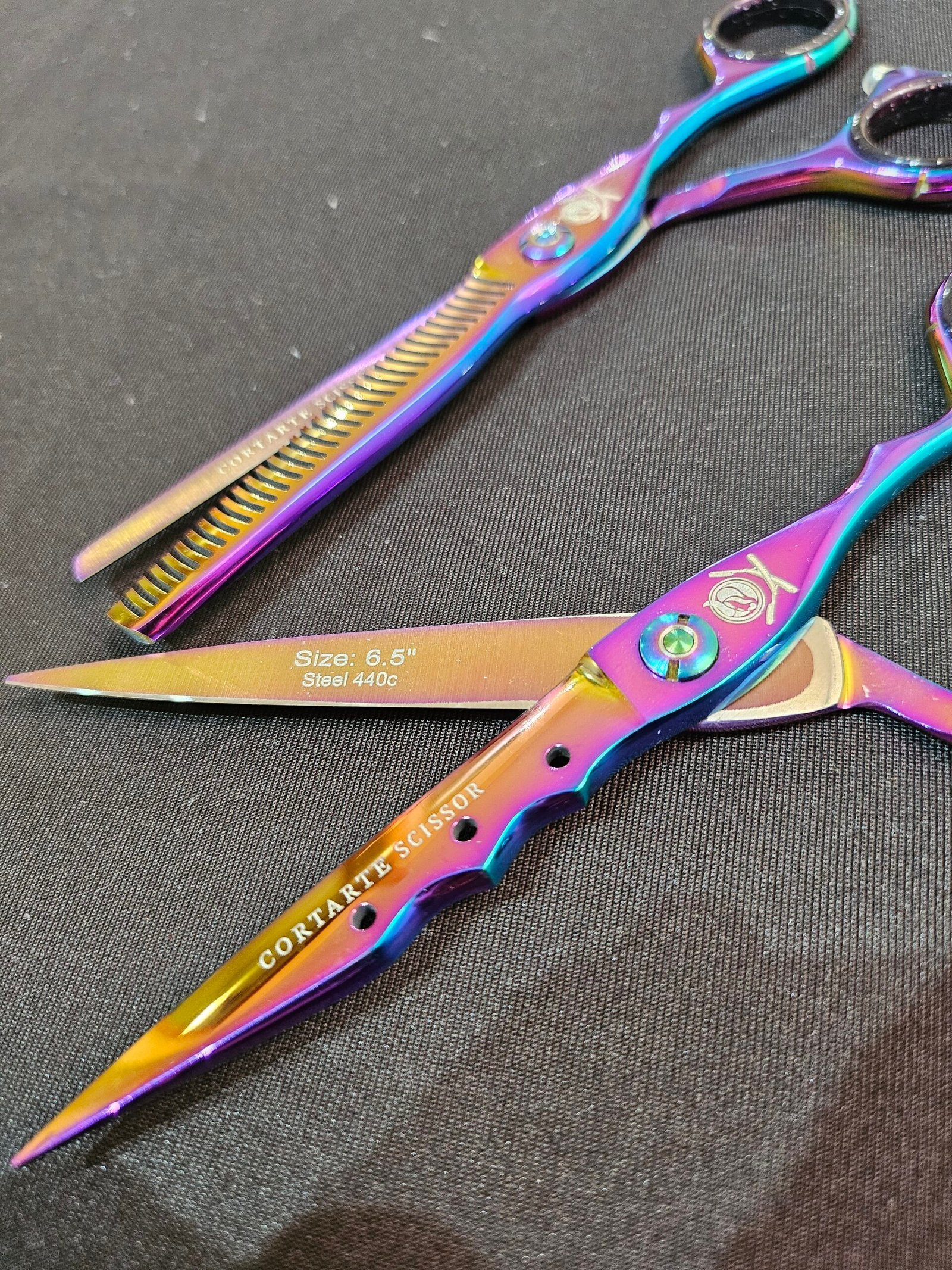 Set Tijeras Profesionales 6.5" Ergonomicas Mod S440A6.5" CortArte Scissor - Imagen 3