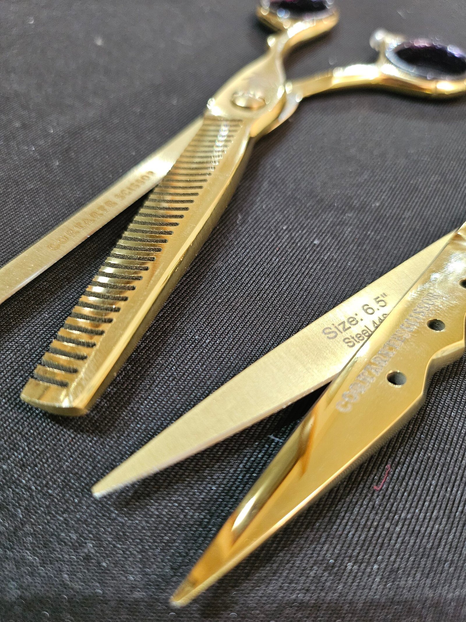Set Tijeras Profesionales 6.5" Ergonomicas Mod S440A6.5" CortArte Scissor - Imagen 9