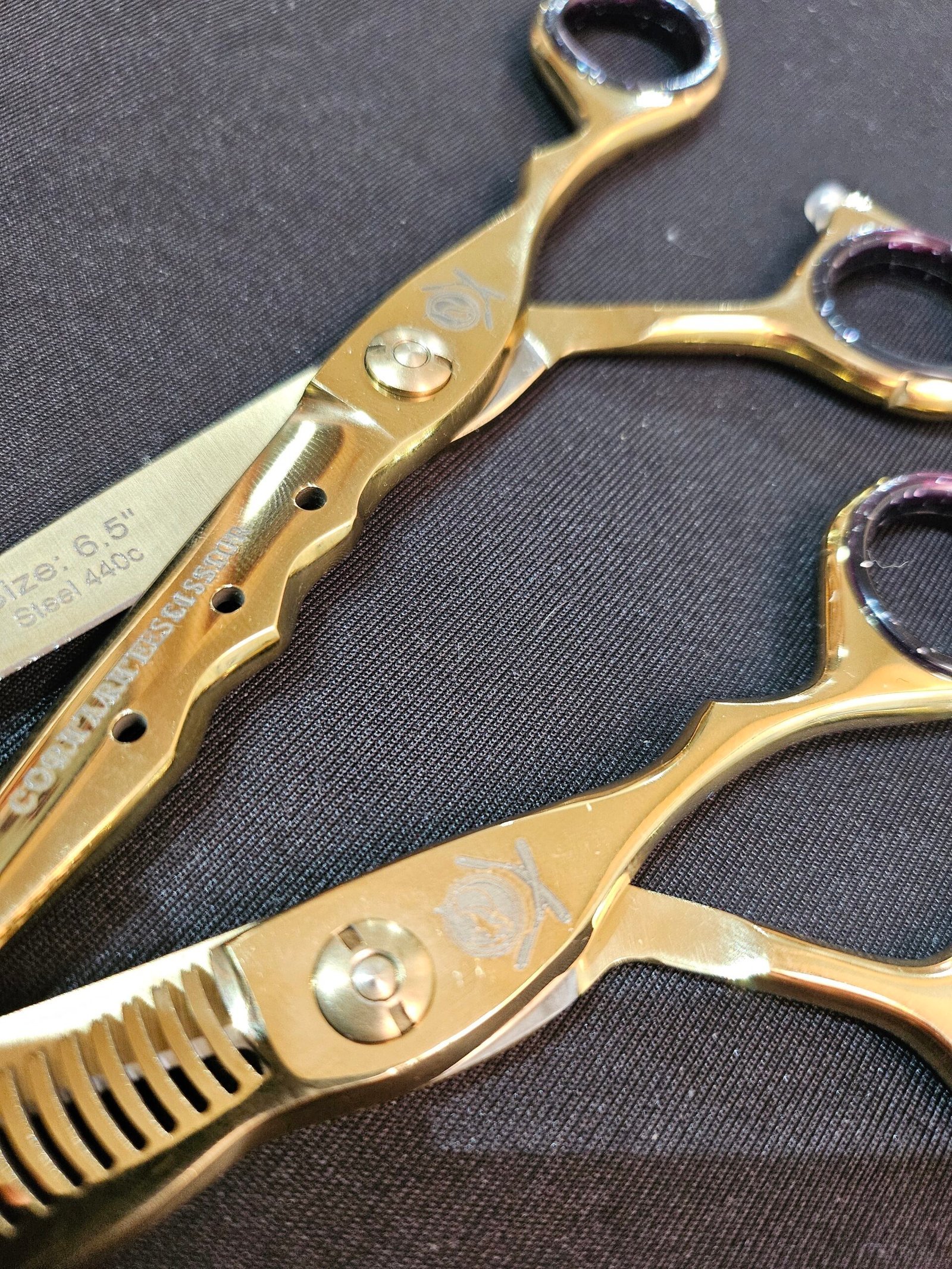 Set Tijeras Profesionales 6.5" Ergonomicas Mod S440A6.5" CortArte Scissor - Imagen 10
