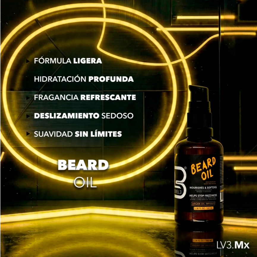 L3VEL3 BEARD OIL 100ML - Imagen 4