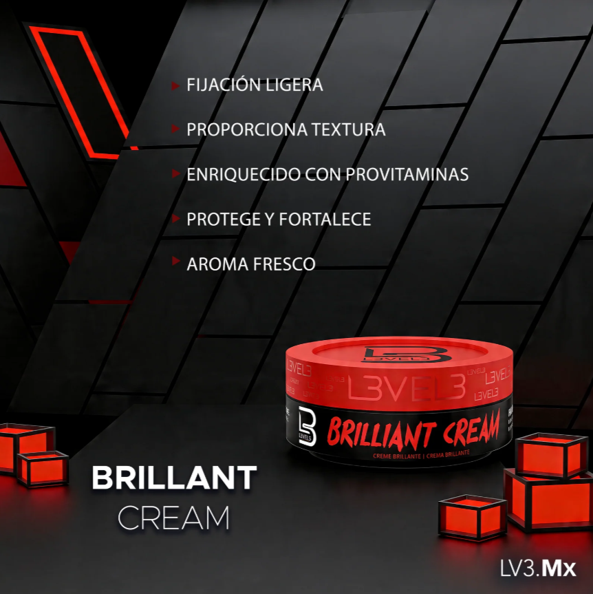 L3VEL3 BRILLIANT CREAM 150ML - Imagen 4