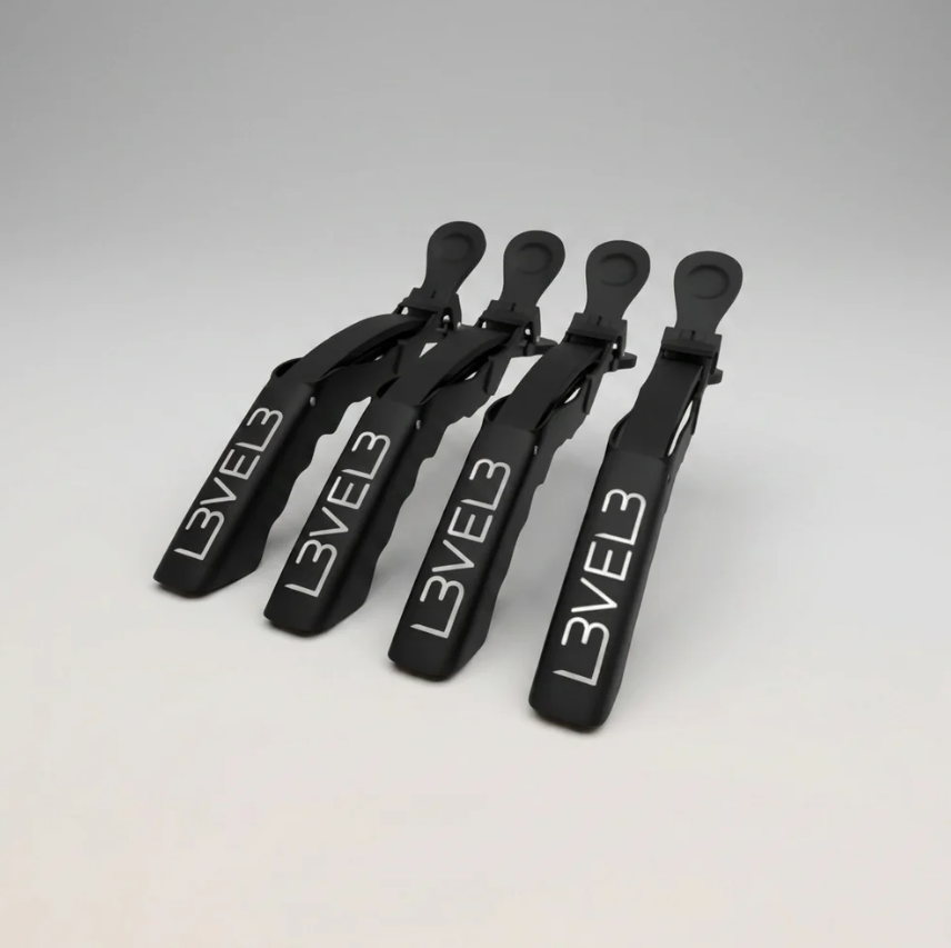 L3VEL3 4PC HAIR CROC CLIPS