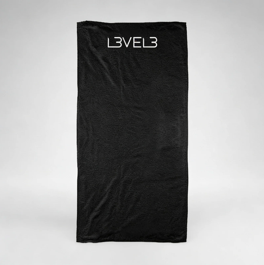 L3VEL3 BLACK TOWEL