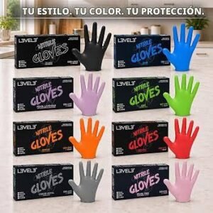 L3VEL3 Guantes de Nitrilo 100unidades